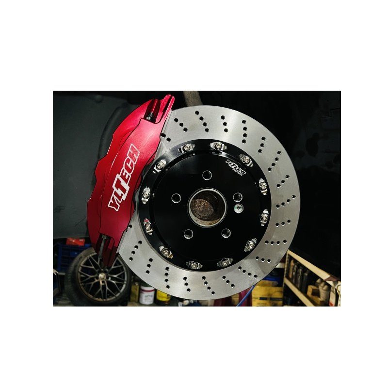 Yltech Brake Spare Parts Forged 6 Piston Calipers Two-Piece Custom Brake Discs For Brake System